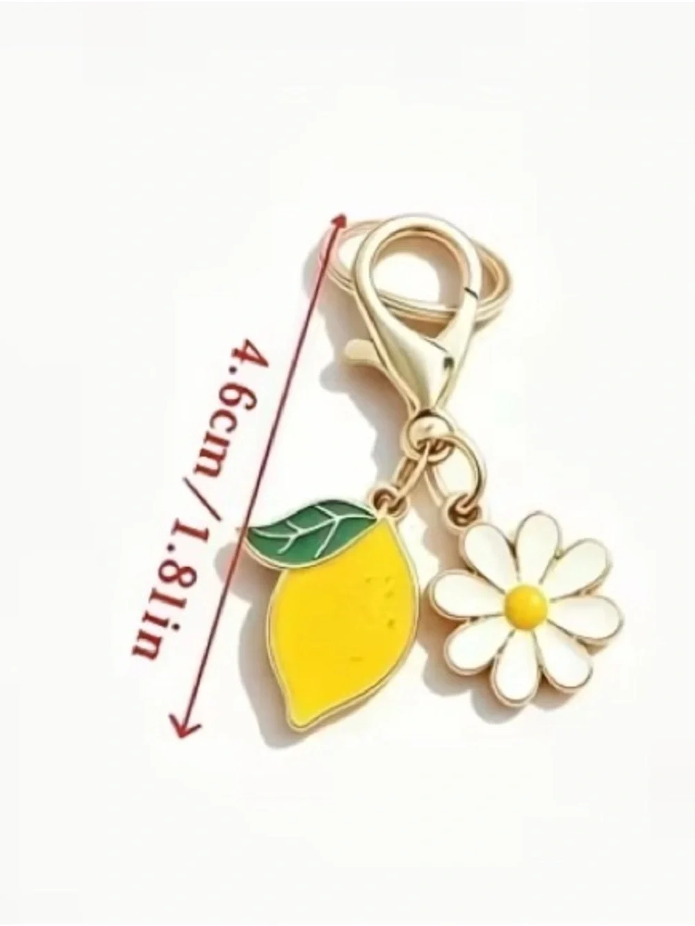 Lemon & Daisy Charm Clip-On Accessory - Yellow & Pink